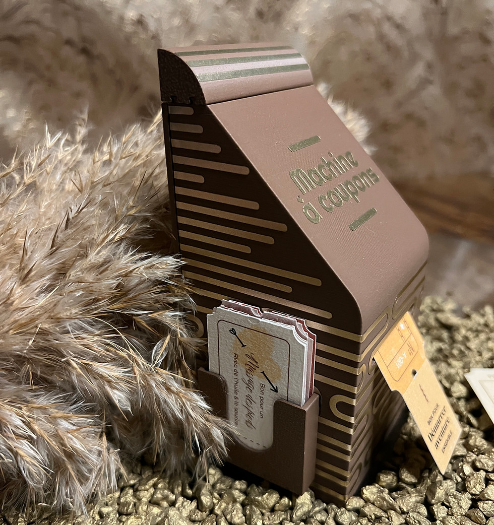 Machine à coupon de couleur marron avec une pampa