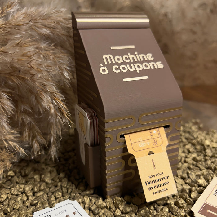 La machine à coupon cocooning avec ses décorations