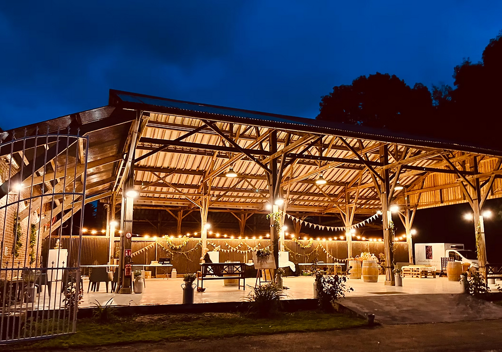 Préau champêtre pour mariage 