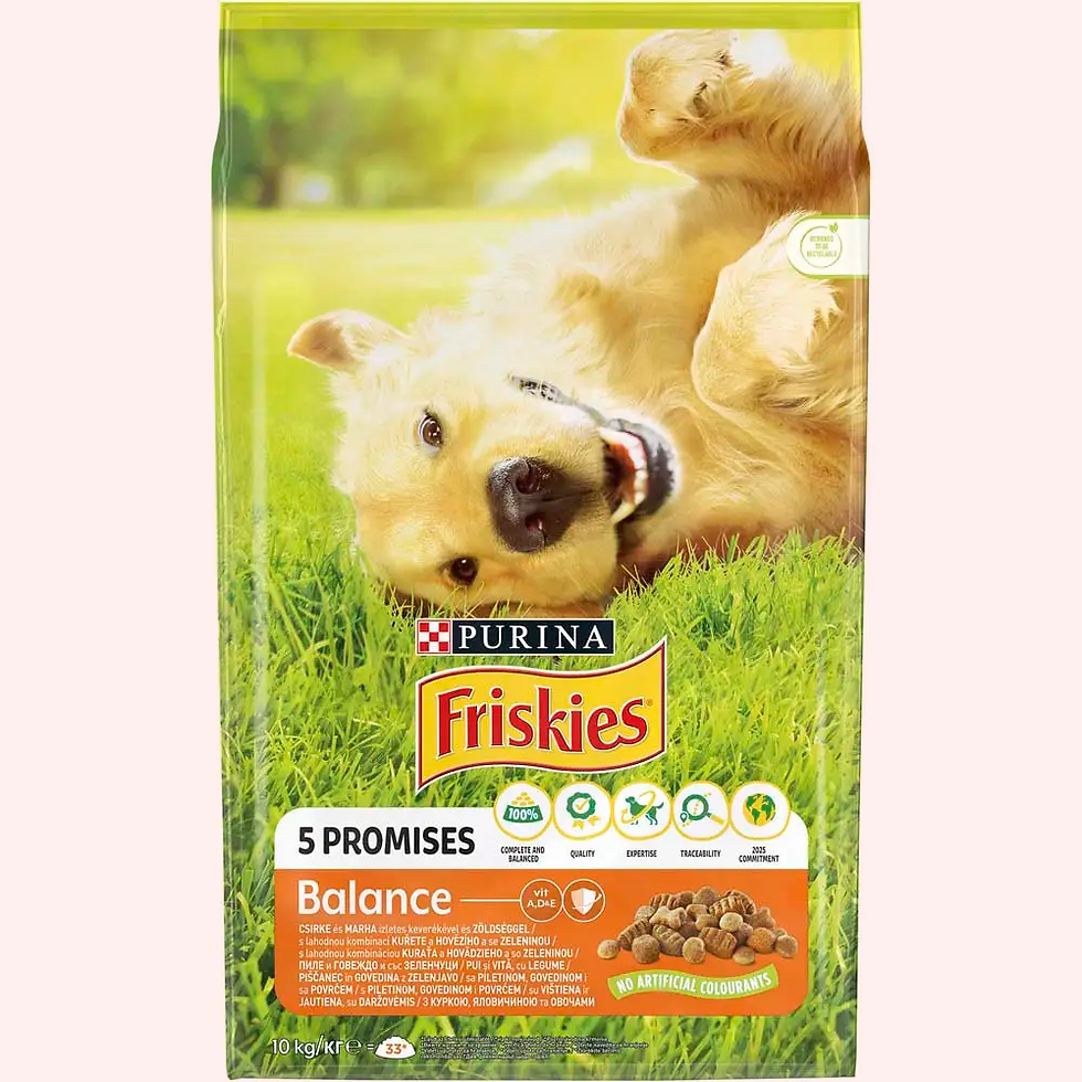 Сухий корм Friskies Balance для собак з куркою яловичиною та овочами 2,4 кг