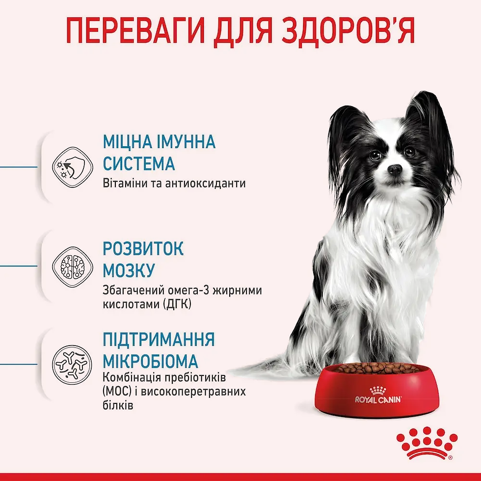 Прев'ю: Набір корму для цуценят Royal Canin X-Small Puppy 1.5кг + 4 pouch вологого корму
