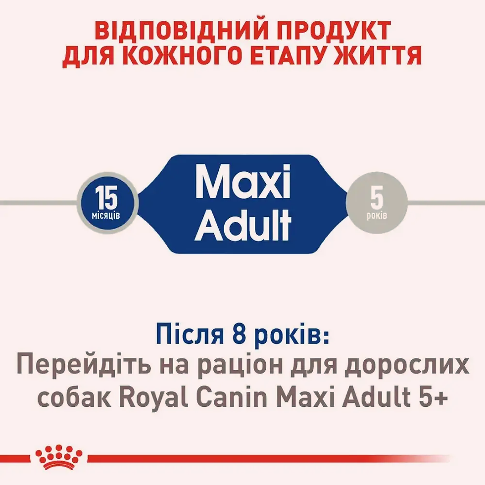 Прев'ю: Сухий корм для собак великих порід Royal Canin Maxi Adult 15 кг домашня птиця
