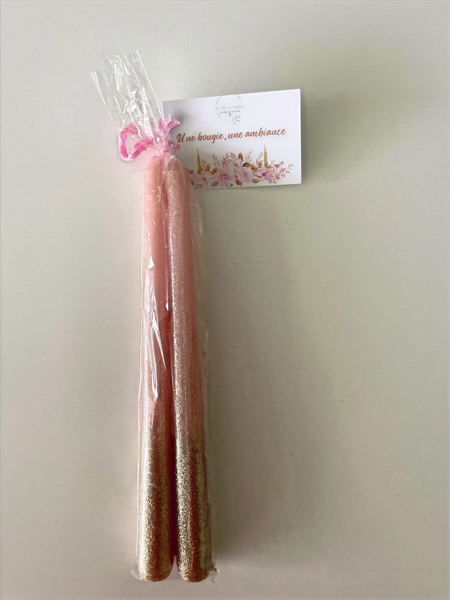 Bougies Scintillantes - Roses