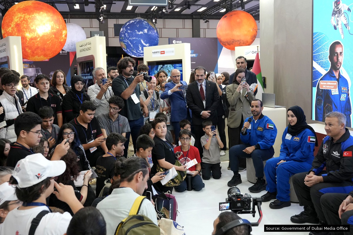 UAE Space Agency display at the UAE Space Pavilion, 2026