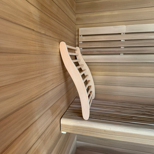 Vidaxl Sauna Backrest Natural Wood Color Solid Pine Wood - View #3