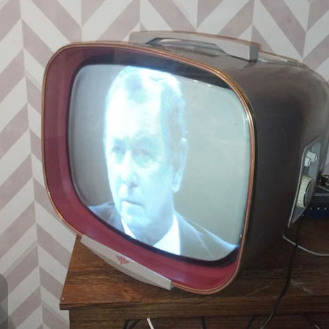 1950's Vintage TV - hire this retro television for TV stacks and TV walls