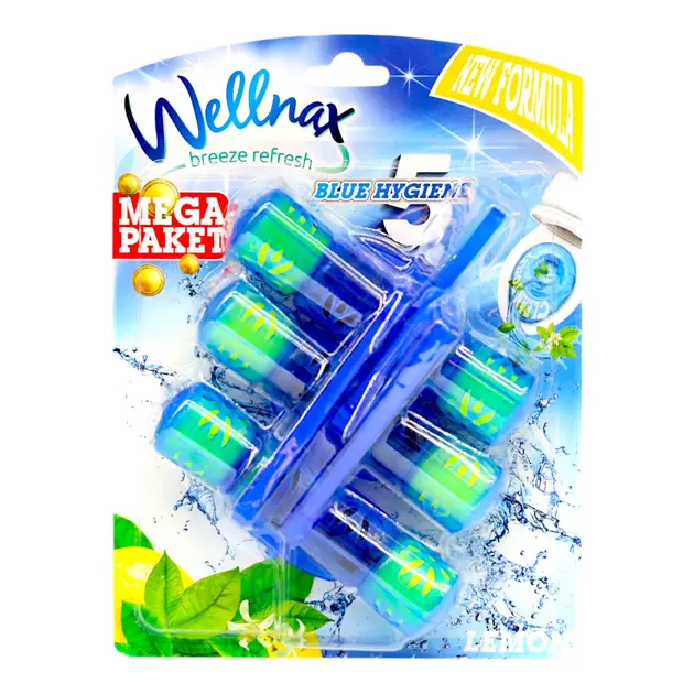 Wellnax Blue Water Туалетний блок Лимон 3*50 г