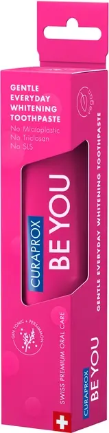 Curaprox зубна паста відбілююча Be You Джин та тонік пурпурна упаковка 60 мл