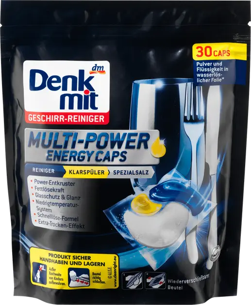 Denkmit таблетки для посудомийної машини Power Energy 30 шт