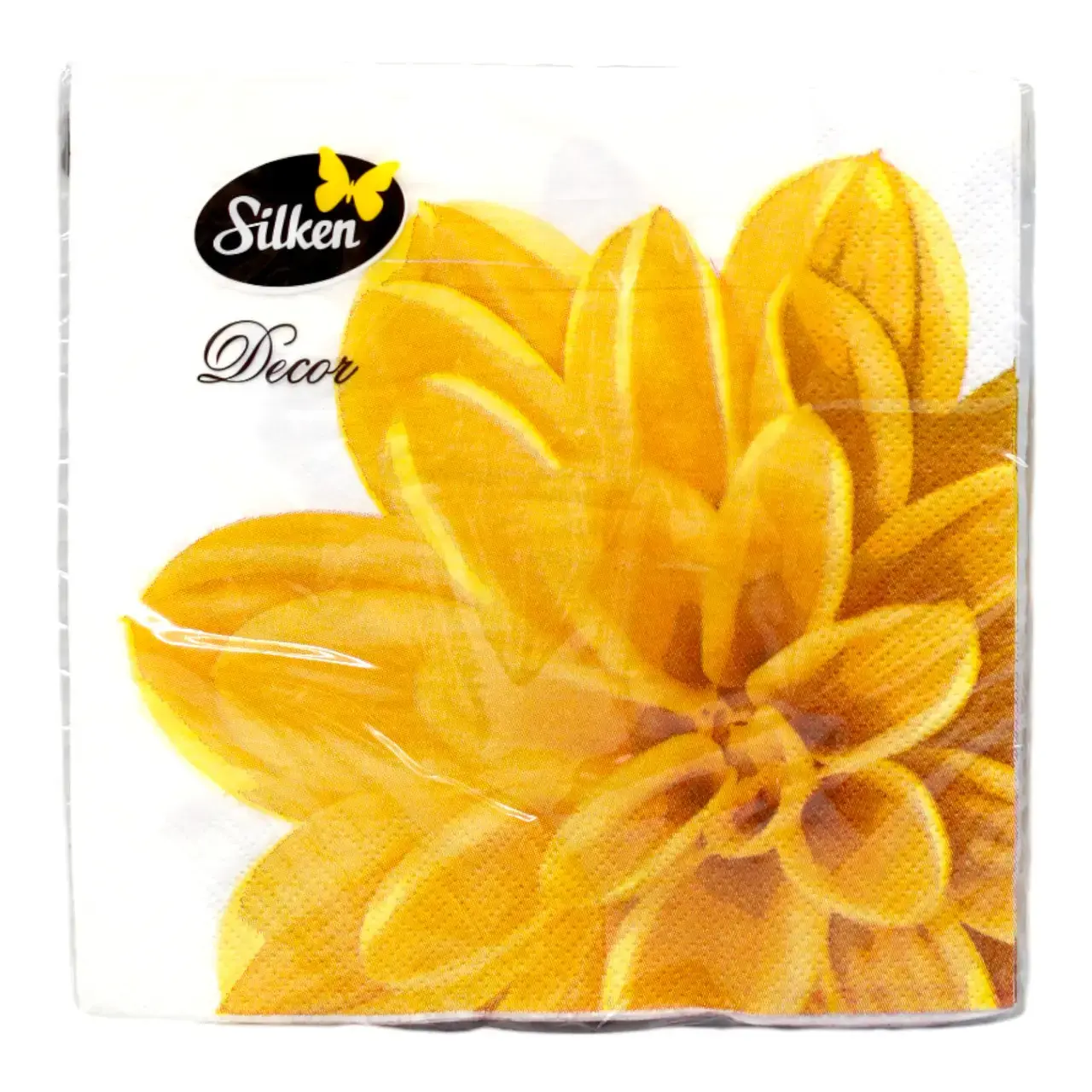 Silken Серветки паперові Цвітіння 33*33 см 3 шари 18 шт