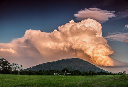 Storm clouds building over Coochin