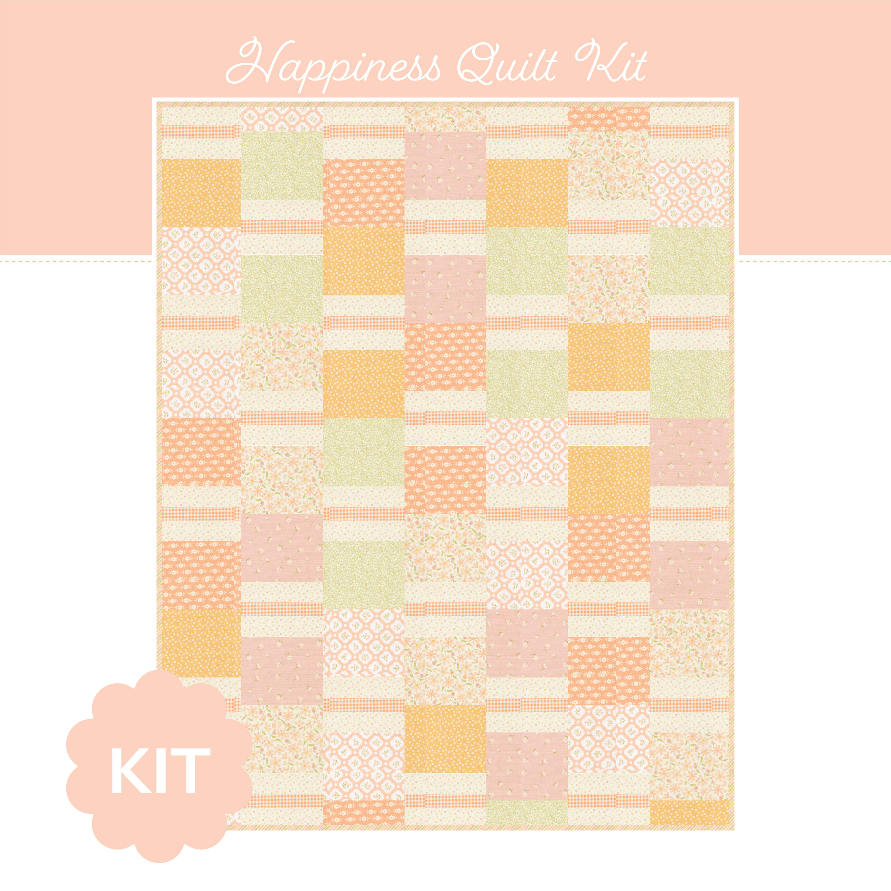 Preorder - Happiness - Bouquet Garni Pattern - Quilt Kit