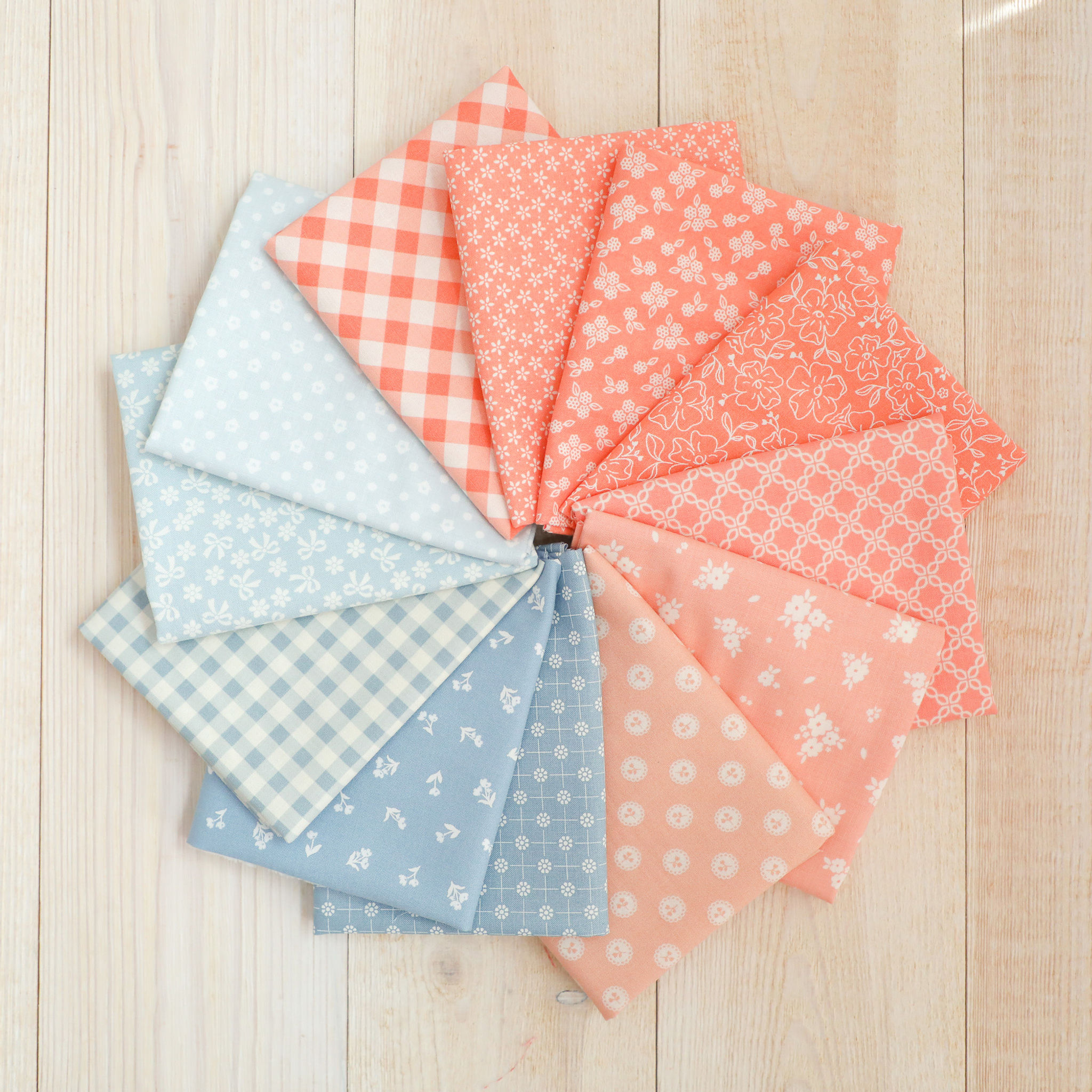 MSQL Soft Patriotic Fabric FQ Bundle - 12 FQ's