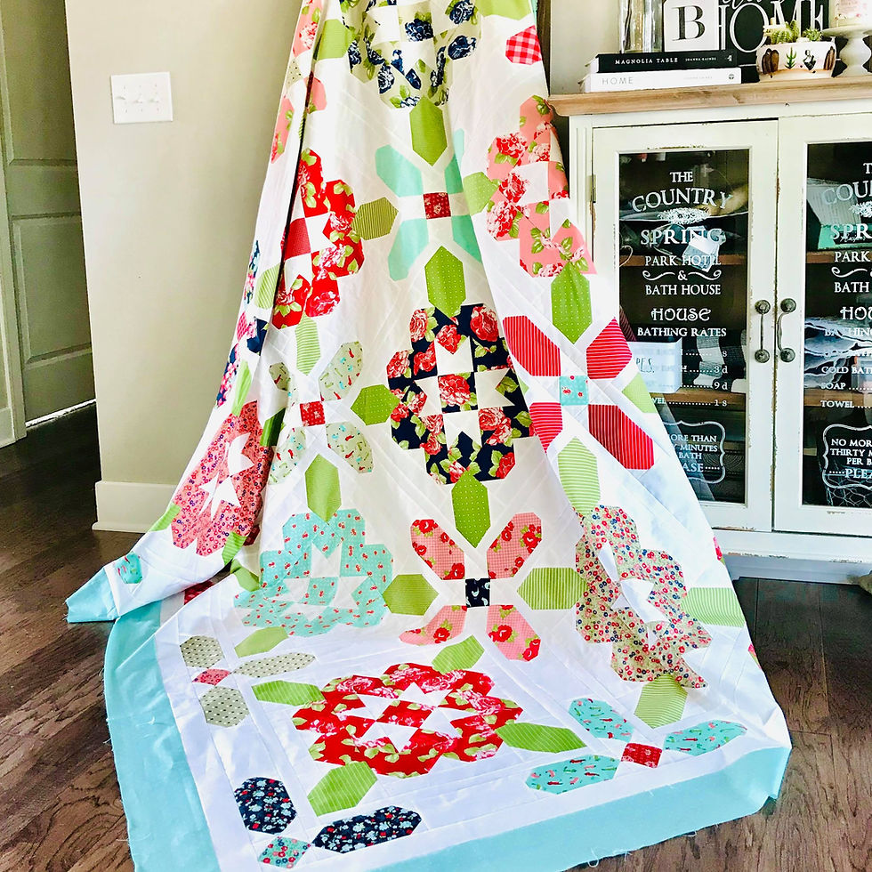 Thumbnail: Glory Blooms Quilt PDF Pattern