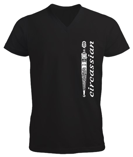 Thumbnail: Çerkes erkek v yaka t shirt
