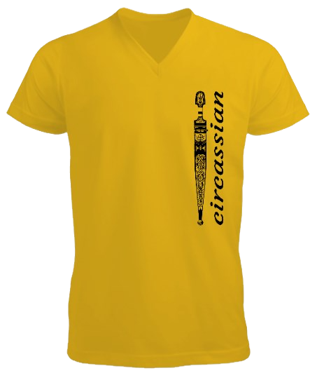 Thumbnail: Çerkes erkek v yaka t shirt