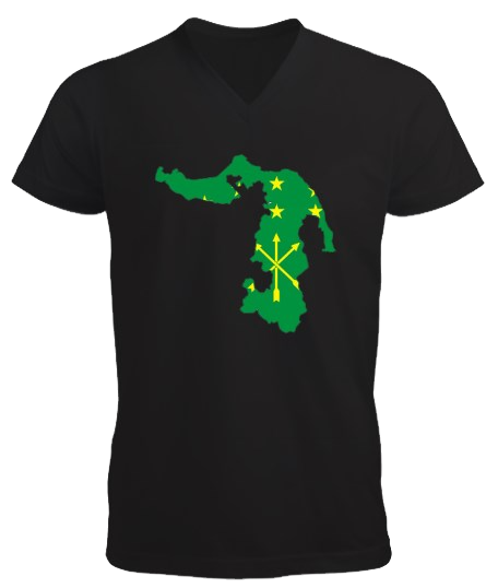 Миниатюра: Çerkes erkek v yaka t shirt
