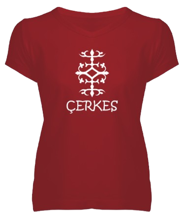 Küçük resim: Çerkes Kadın V Yaka T shirt
