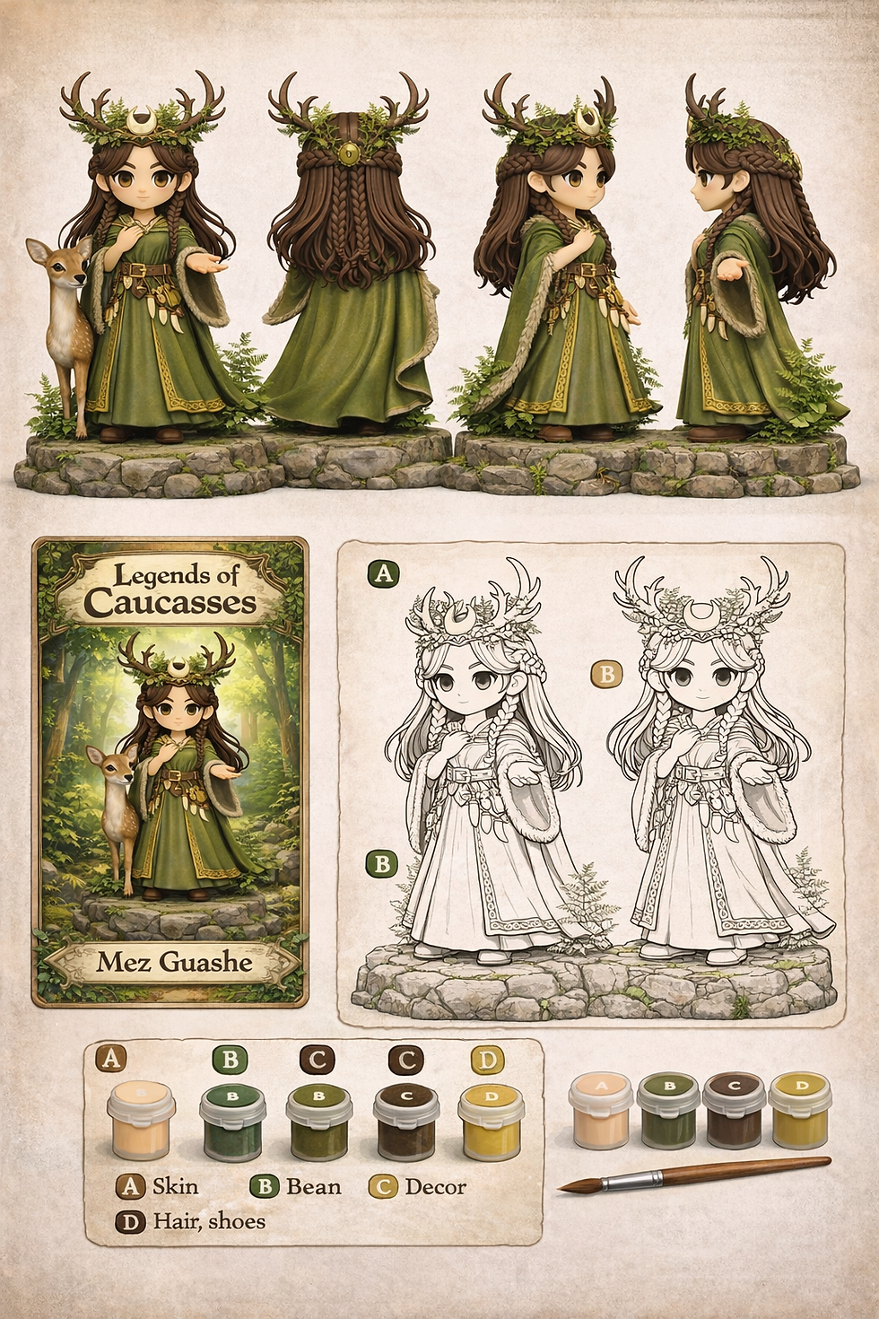 Thumbnail: Mez Guashe Painting Set 10 cm