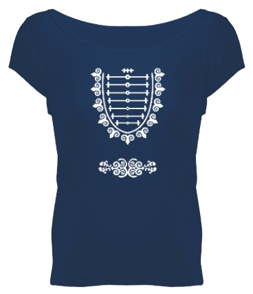 Thumbnail: çerkes kadın geniş yaka t shirt