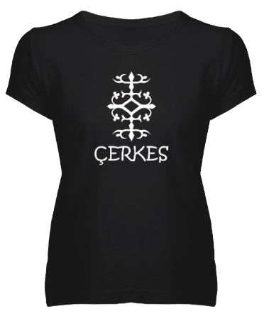 Küçük resim: Çerkes Kadın V Yaka T shirt