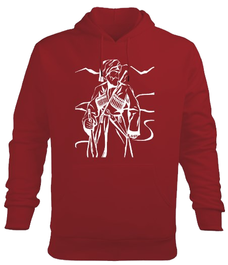 Thumbnail: Çerkes Erkek Hoodie Kapşonlu