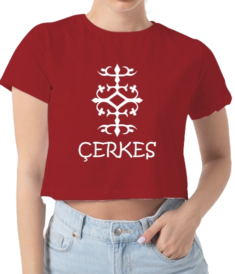 Küçük resim: Çerkes crop t shirt kadın