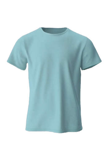 Baskısız Unisex Bisiklet Yaka T shirt-1