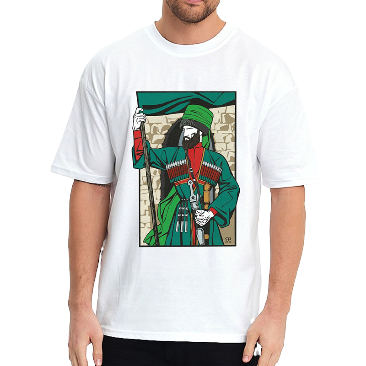 Sheikh Mansur T-shirt - Caucasian Legends - Licensed Products of the Caucasus Foundation
