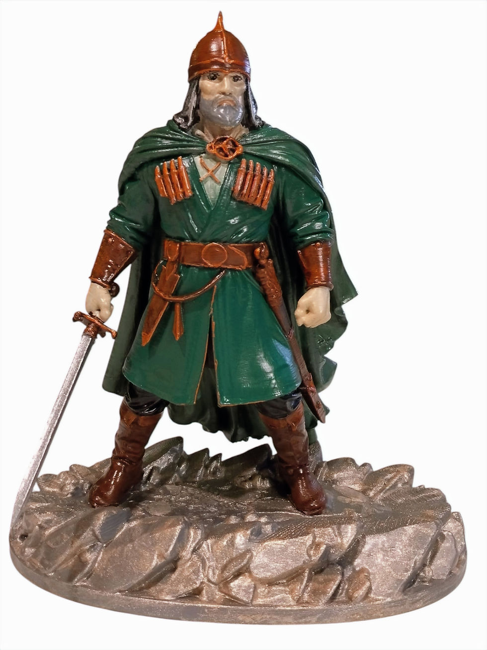 Küçük resim: Sosruko 3D Figür El Boyaması 20 cm