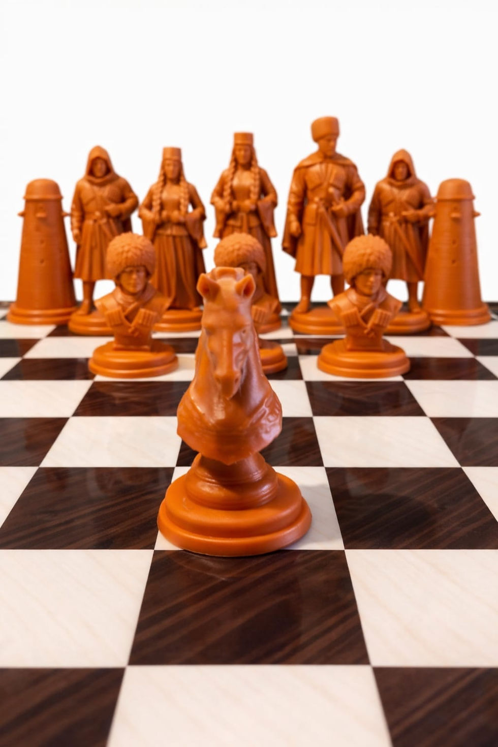 Thumbnail: Optional Colored Circassian Chess Set