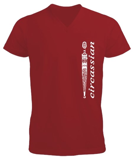 Thumbnail: Çerkes erkek v yaka t shirt