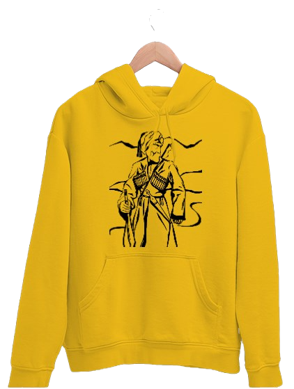 Thumbnail: Double Yarn Unisex Hoodie Hooded