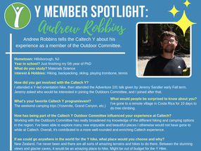 Caltech Y Student Spotlight - Andrew Robbins