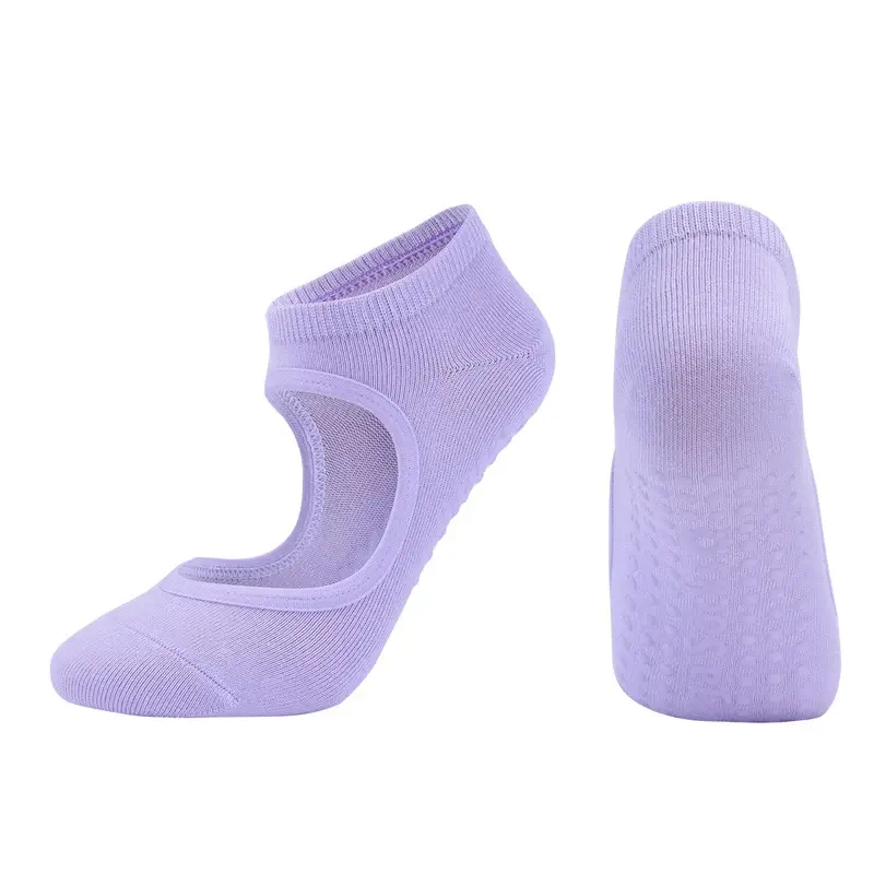 Thumbnail: Breathable Anti-Friction Women Yoga Socks Silicone Non Slip Pilates Breathable