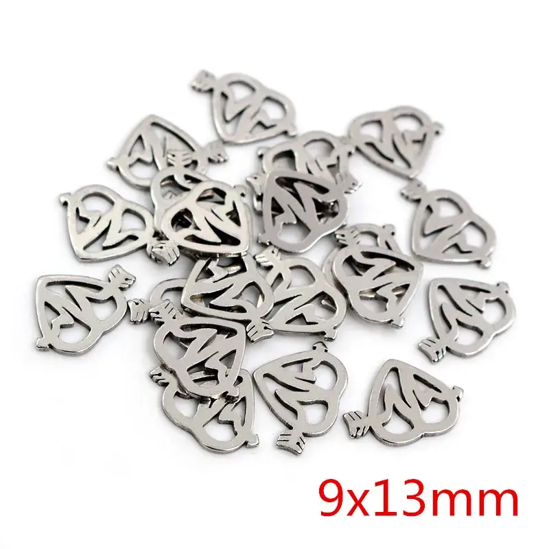 Thumbnail: 30pc Stainless Steel Cute Necklace Pendant Charms for DIY Jewelry