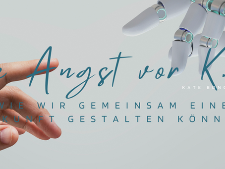 Menschliche Hand und Roboterhand begegnen sich