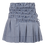 Miniatura: Saia plissada à mão jeans