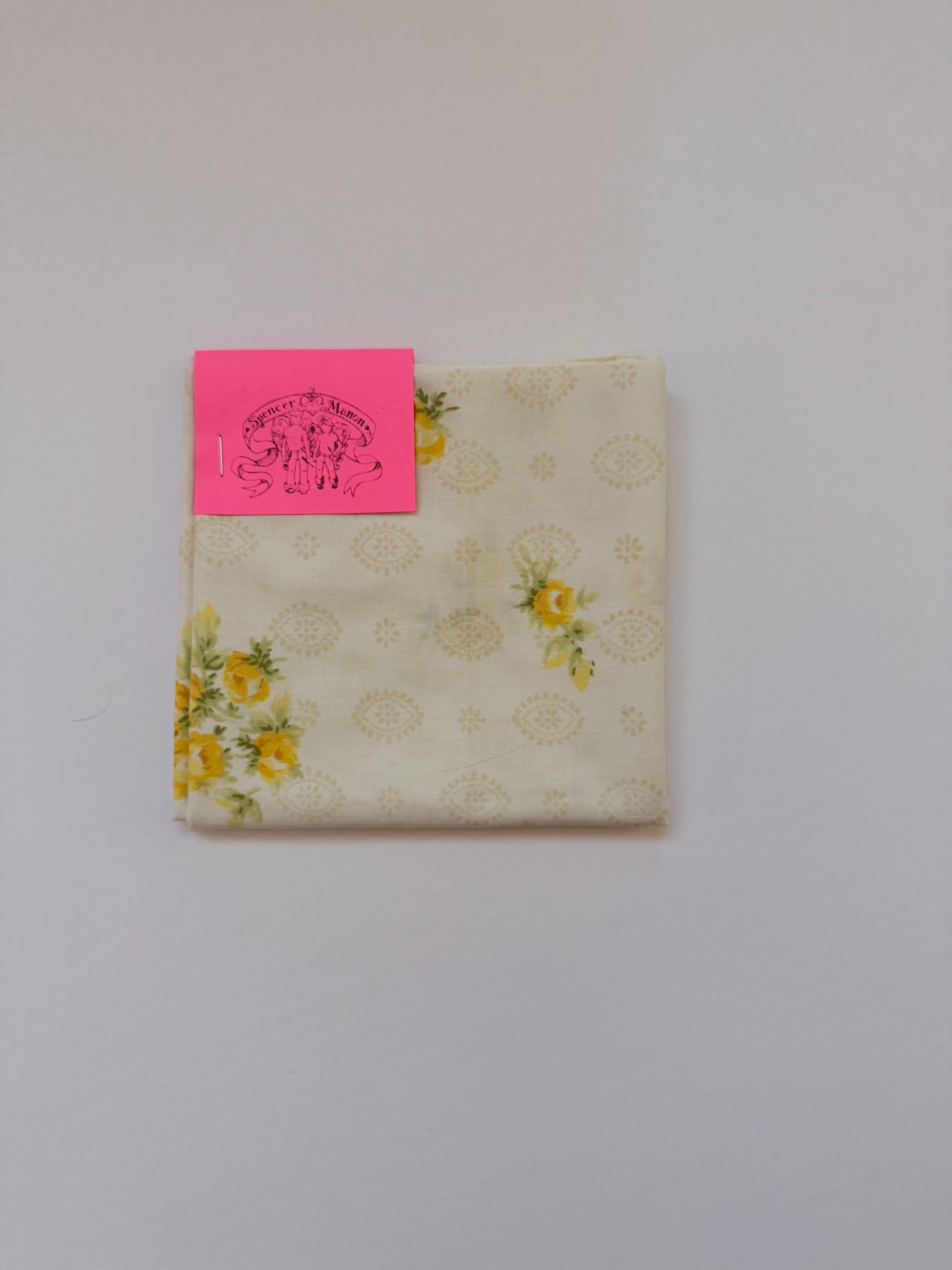 Yellow Rose Vintage Fat Quarter