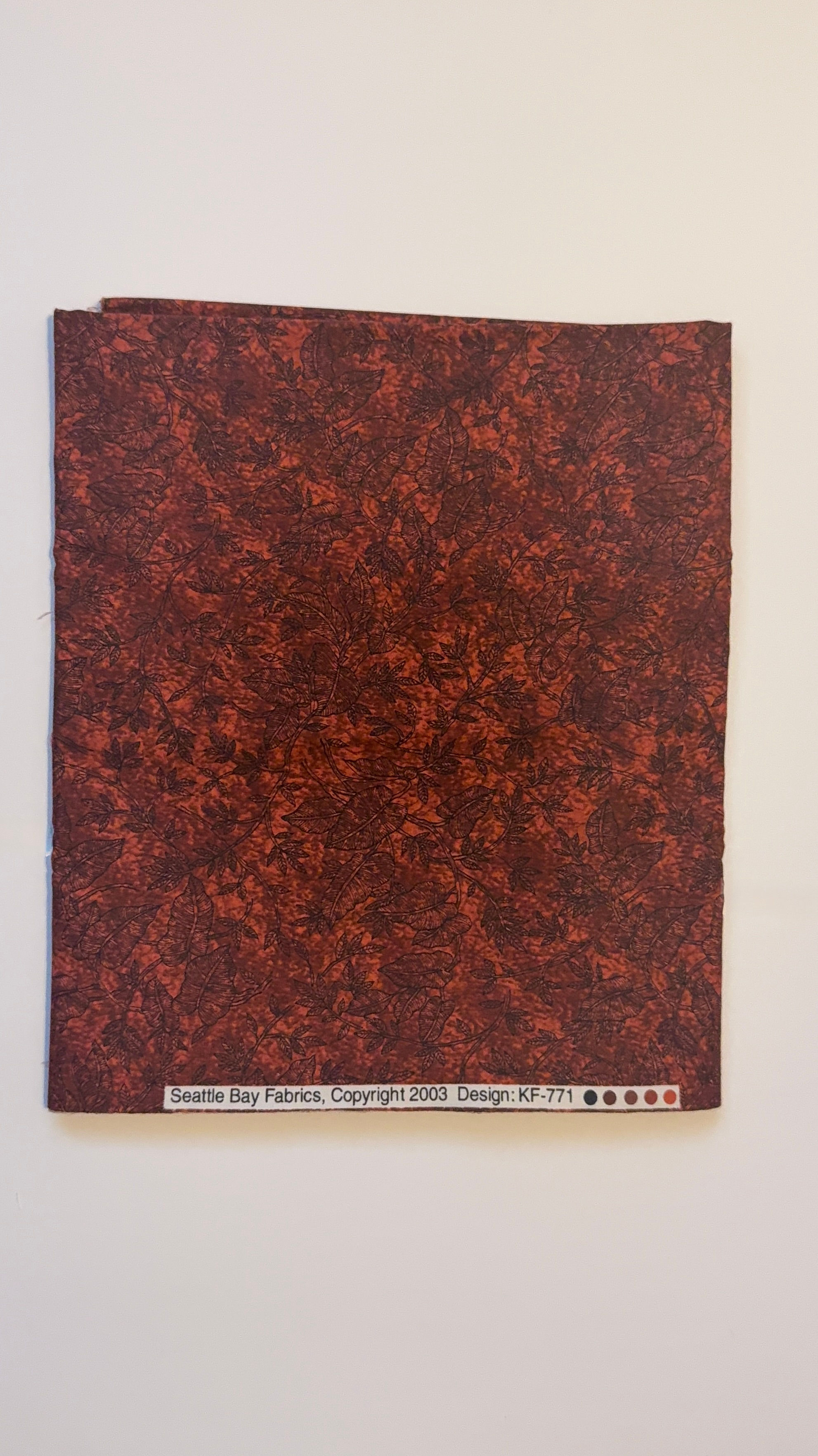 Vintage Autumn Leaf Fabric - Preloved Yardage