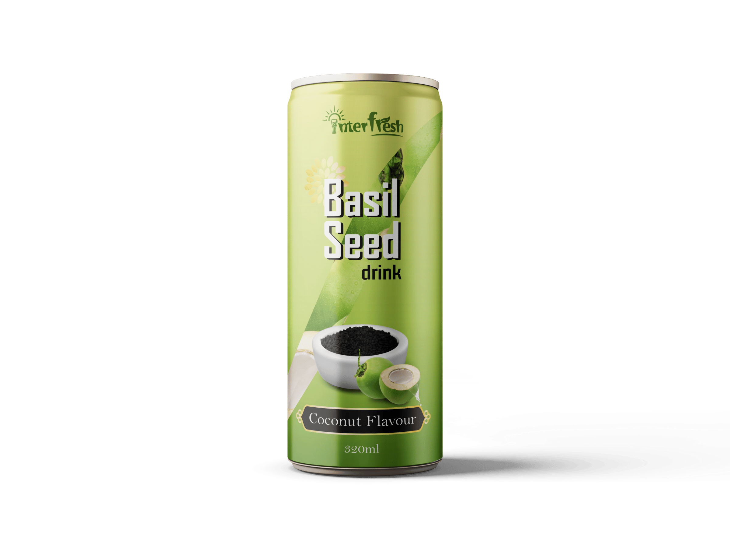 320ml Interfresh Basil Seed Drink Coconut flavour