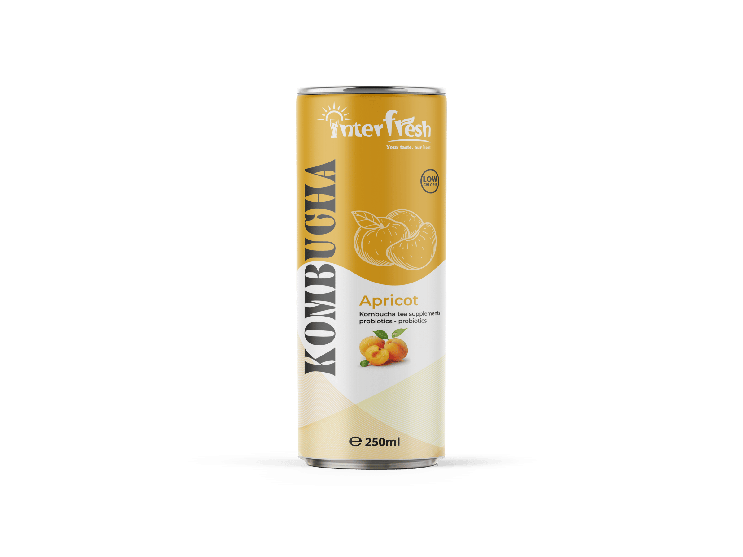 250ml Interfresh Kombucha Apricot