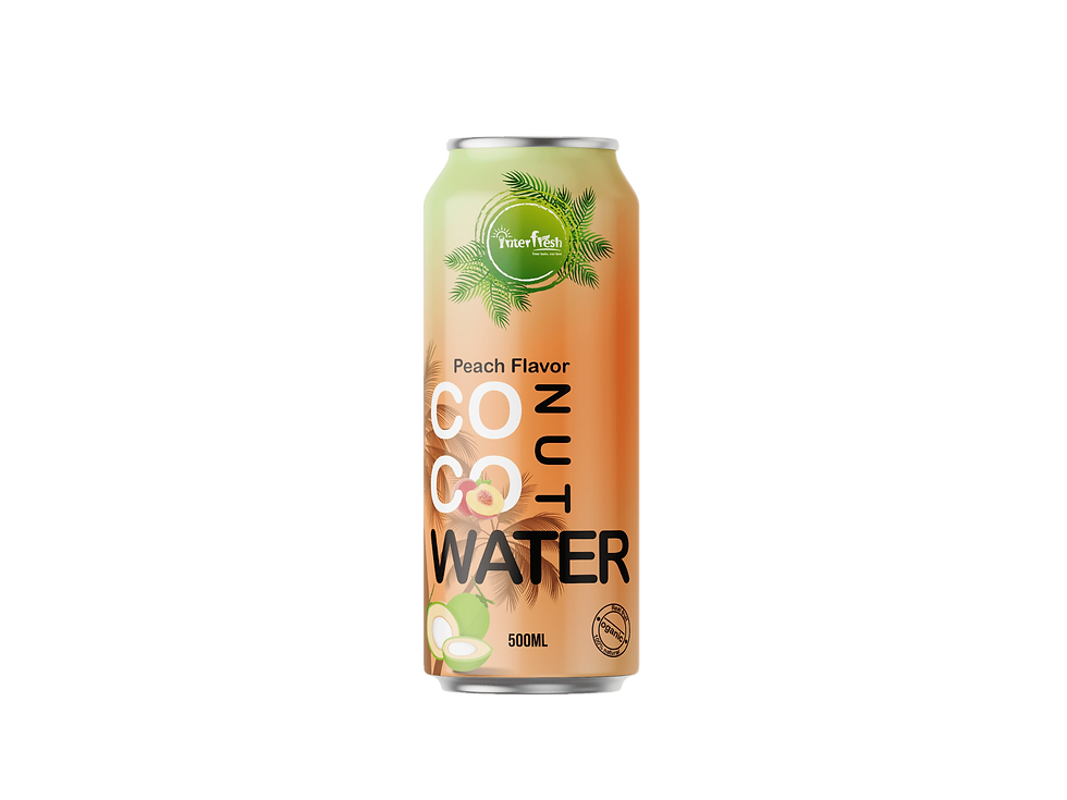 500ml Interfresh Coconut Water Peach flavour