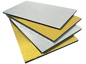 Panneau composite en aluminium brossé