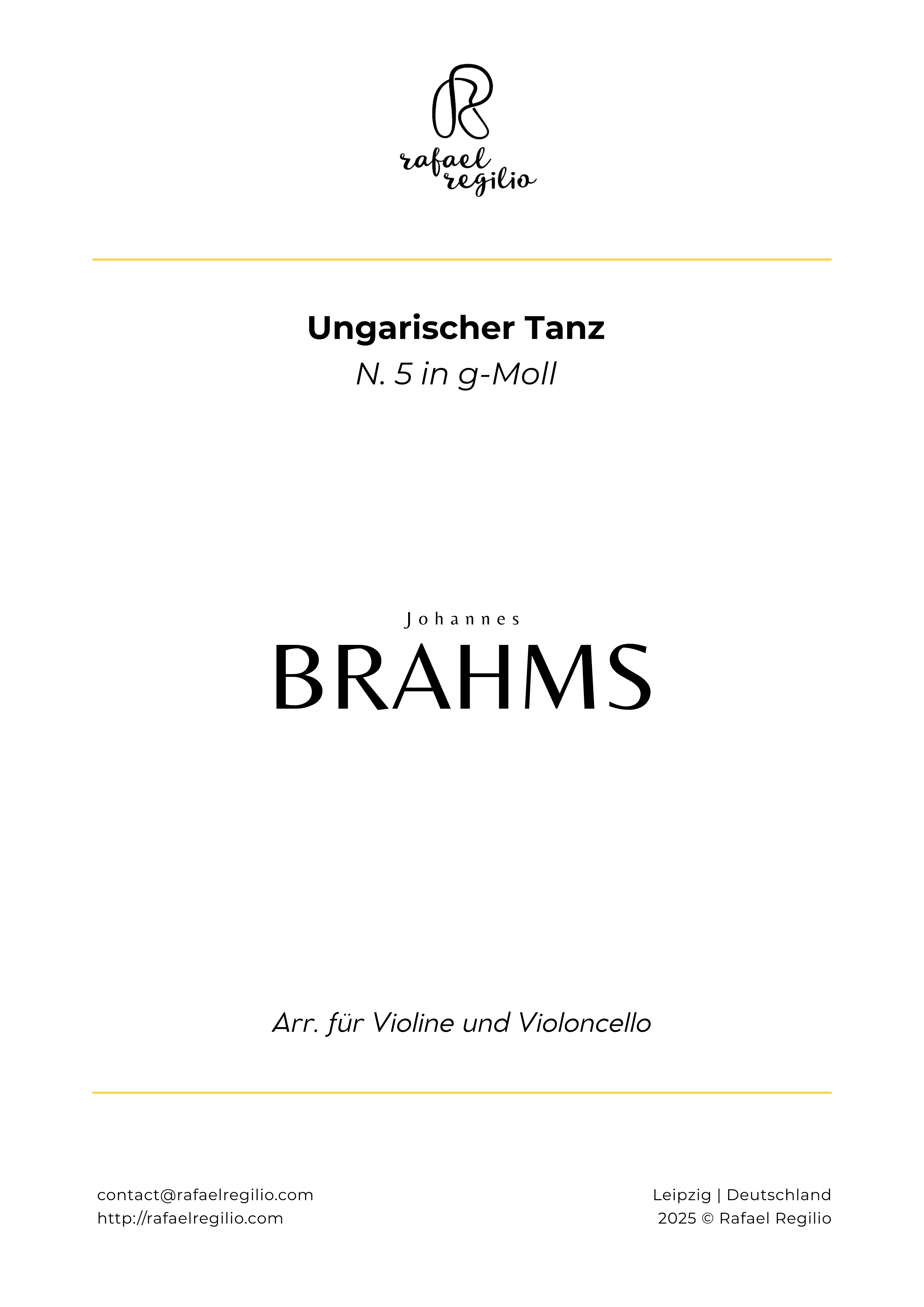 Ungarischer Tanz N. 5 | J. Brahms