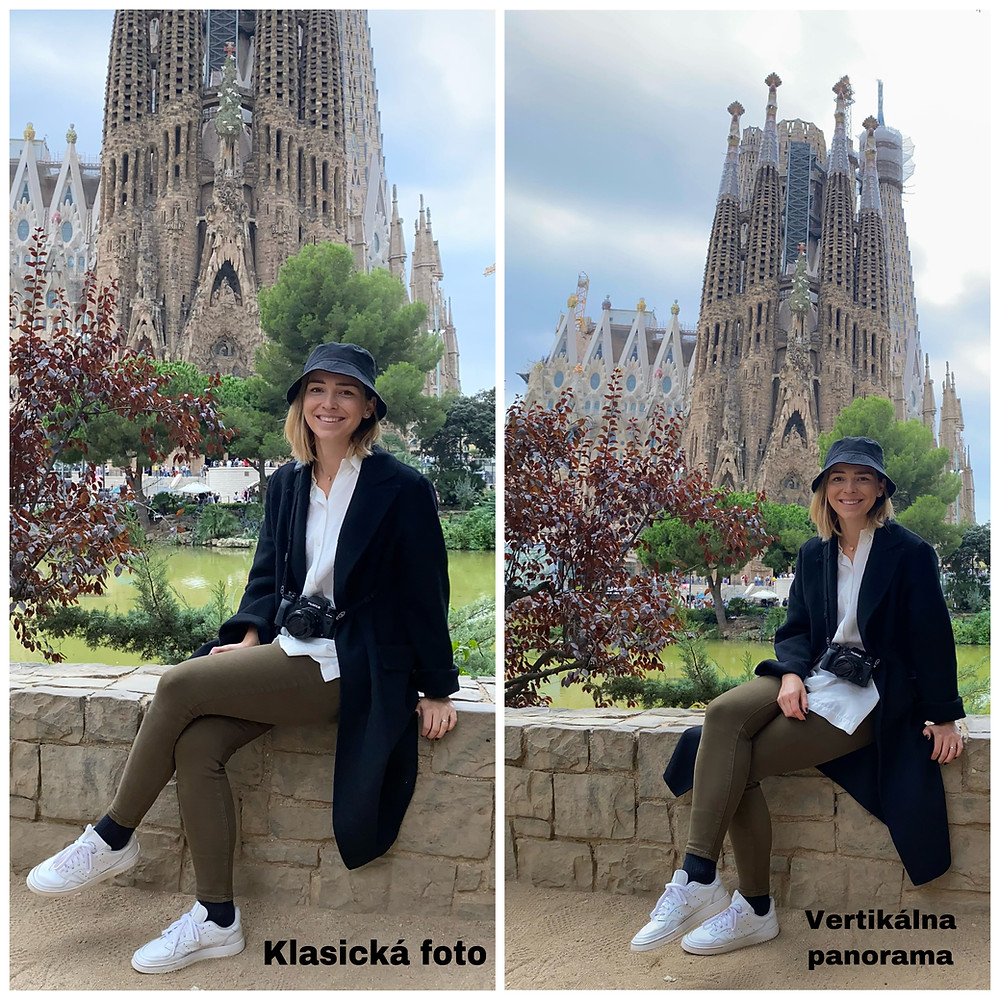 Klasická snímka vs. vertikálna panoráma