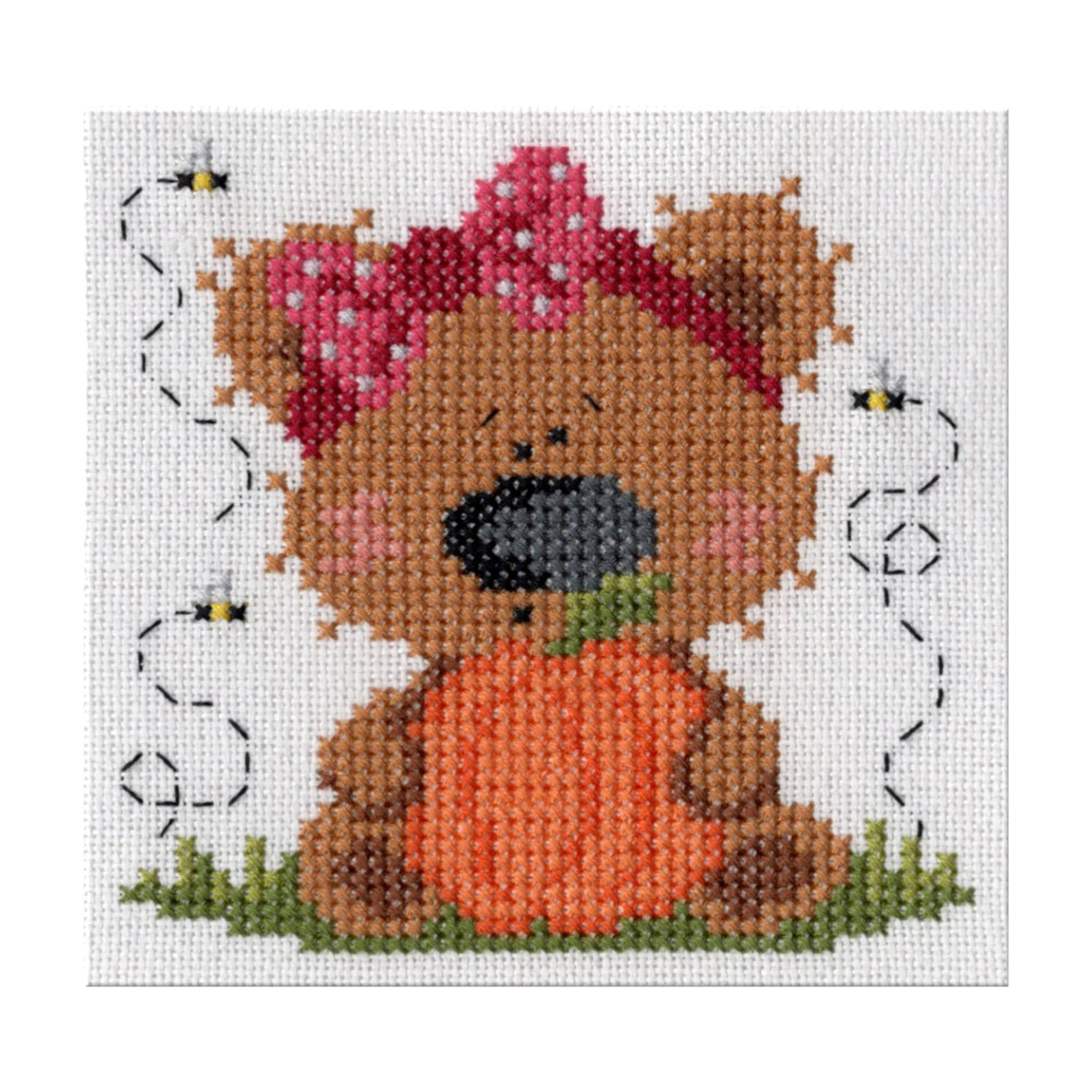 Millie's Day at the Pumpkin Patch Cross Stitch Pattern - Paper Pattern