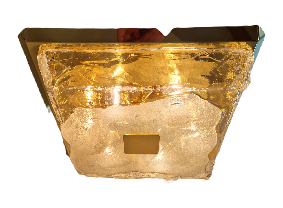 Thumbnail: Murano Glass Flush Mount Light