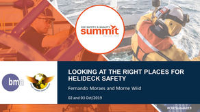 BMA at CHC Safety & Quality Summit 2019: "Looking at the right places for helideck safety