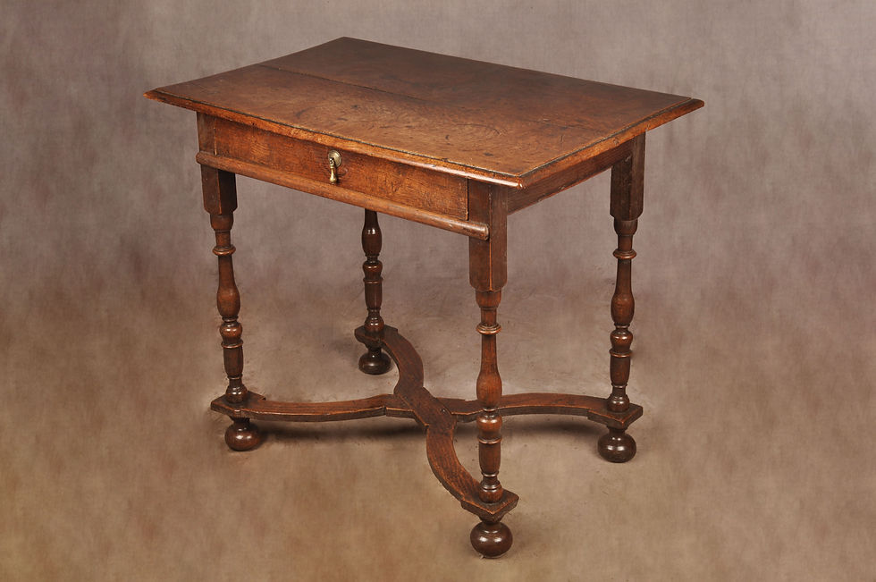 Thumbnail: Rare 17th Century Oak Side Table